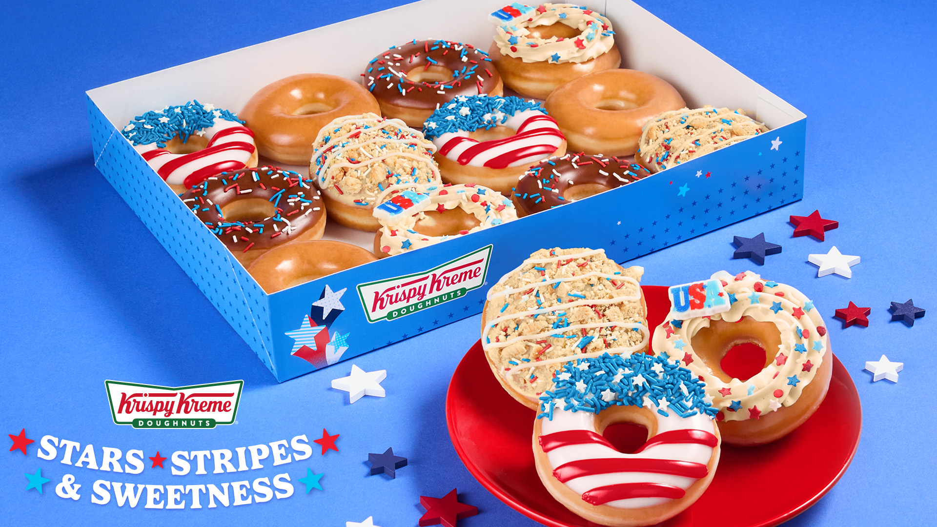 Krispy Kreme is feeling festive for the Fourth of July