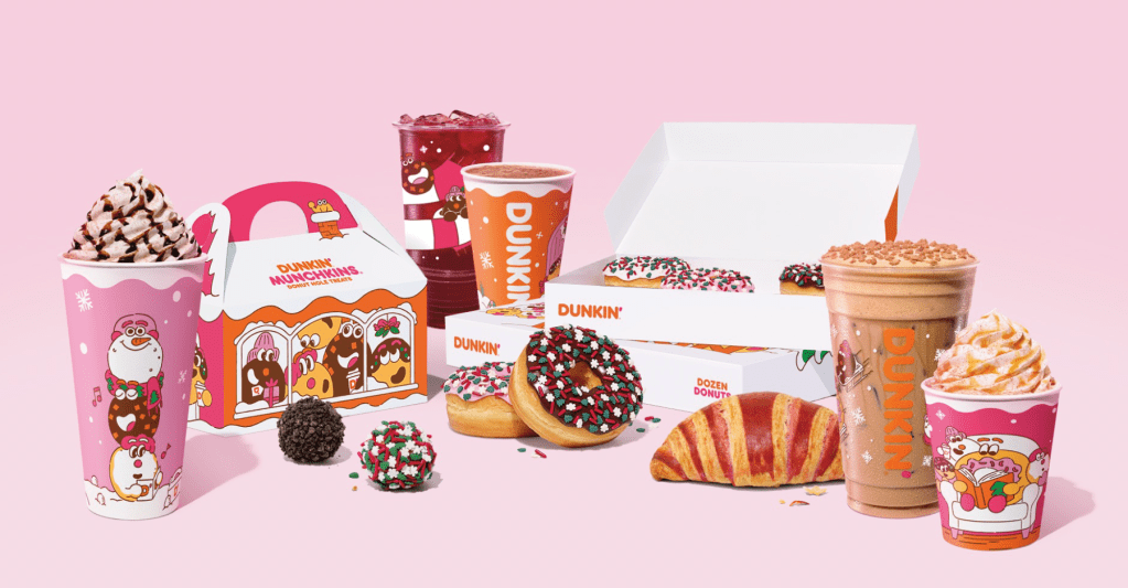 Dunkin’ getting everyone in the holiday spirit with their new&nbsp;menu