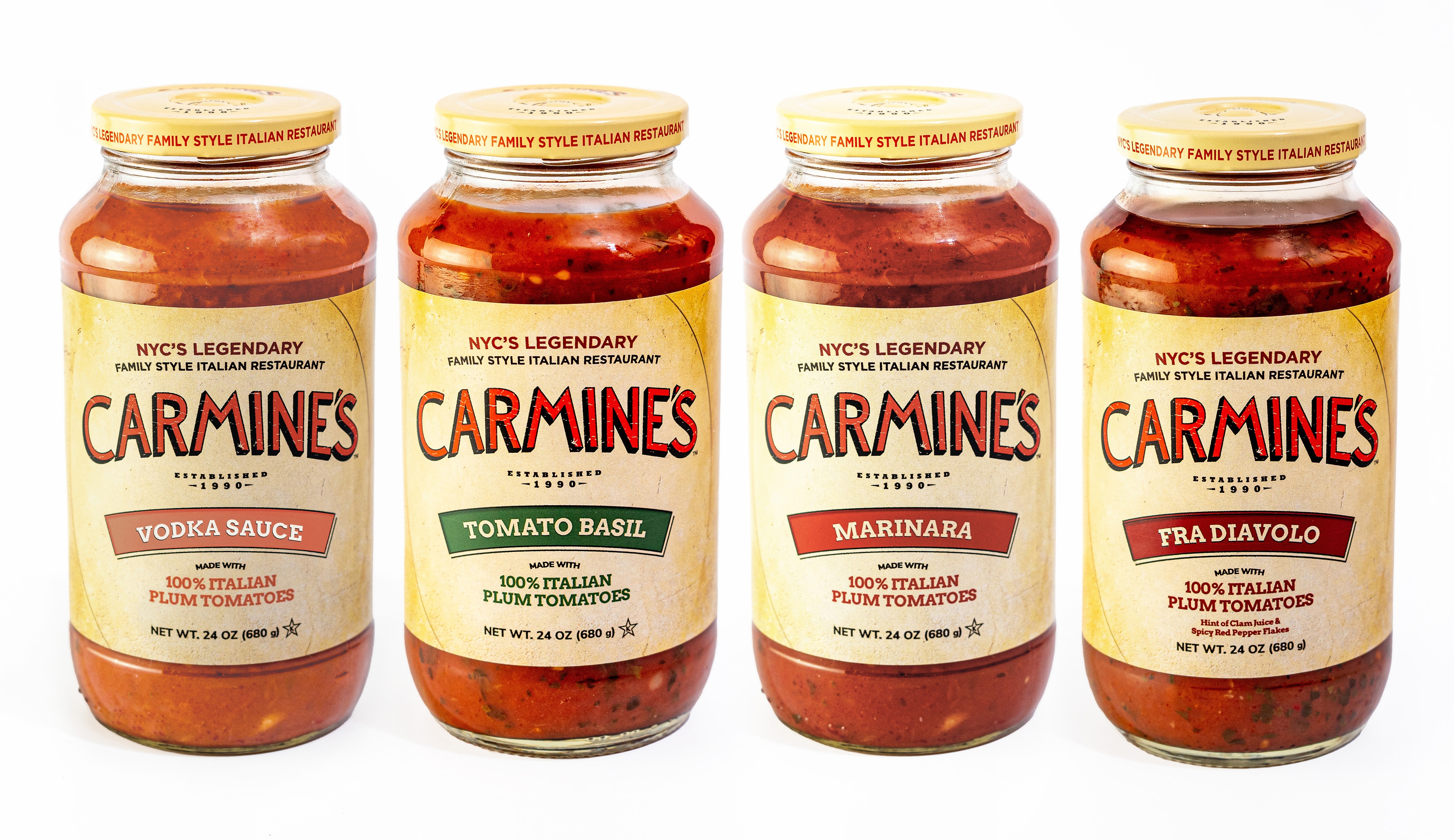 Bring a taste of NYC’s Carmine’s Italian Restaurant home with their jarred sauces