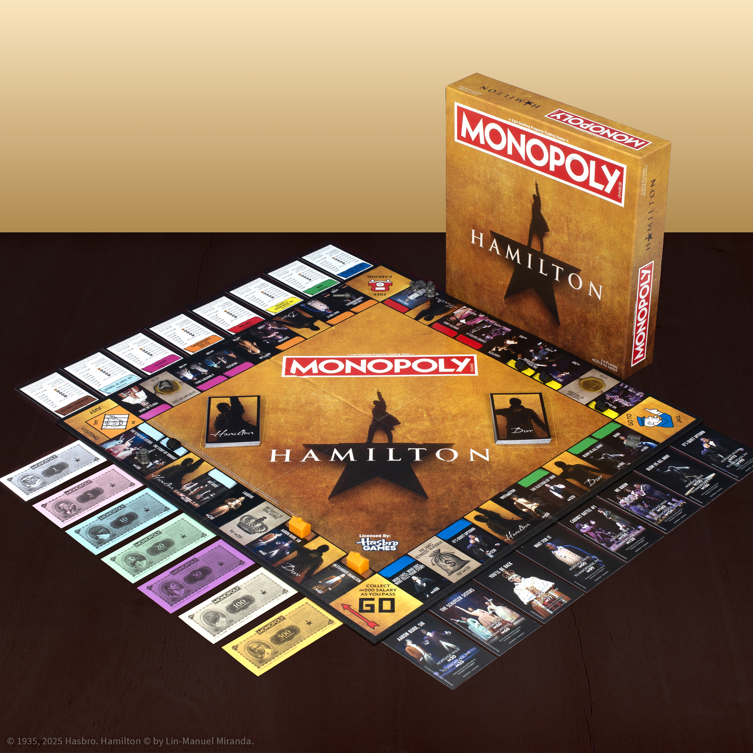 Bring the Broadway glory home with the new Hamilton themed Monopoly game available at Barnes and Noble