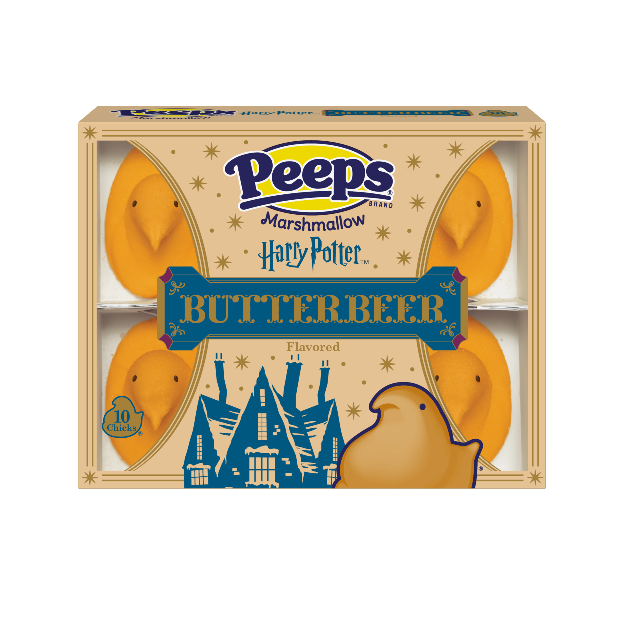 Have a little fun with your Easter Baskets by snagging Butterbeer flavored Peeps