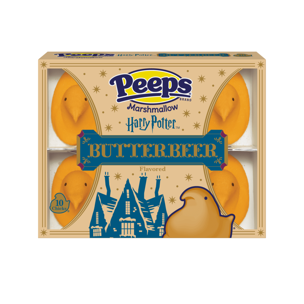 Have a little fun with your Easter Baskets by snagging Butterbeer flavored Peeps