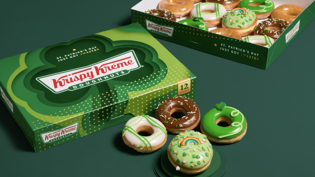 Krispy Kreme is bringing plenty of luck to their menu this St. Patrick’s Day