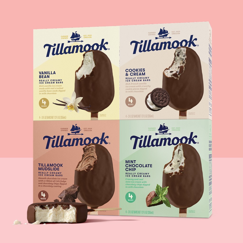 Tillamook's 4 new ice cream bar flavors