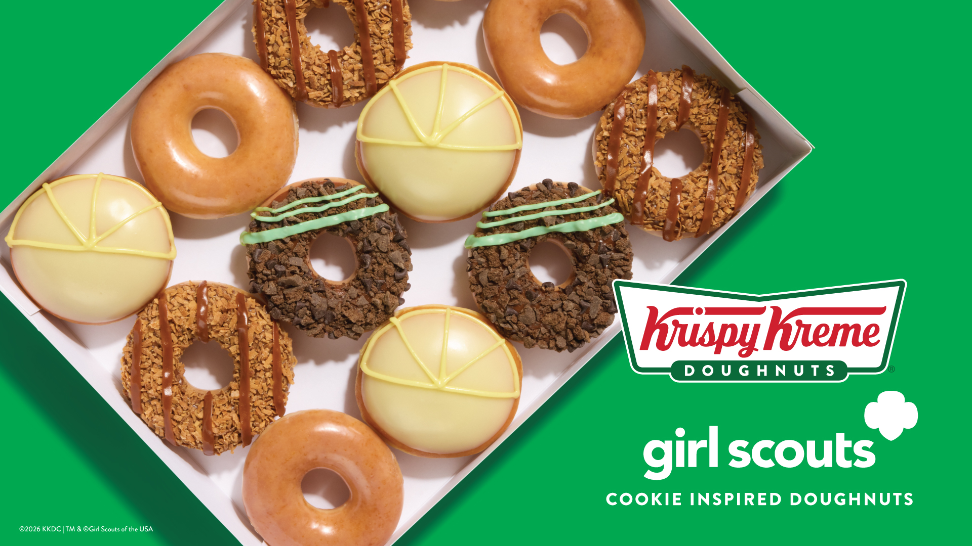 Krispy Kreme is bringing Girl Scout cookie flavors to its menu for a limited time